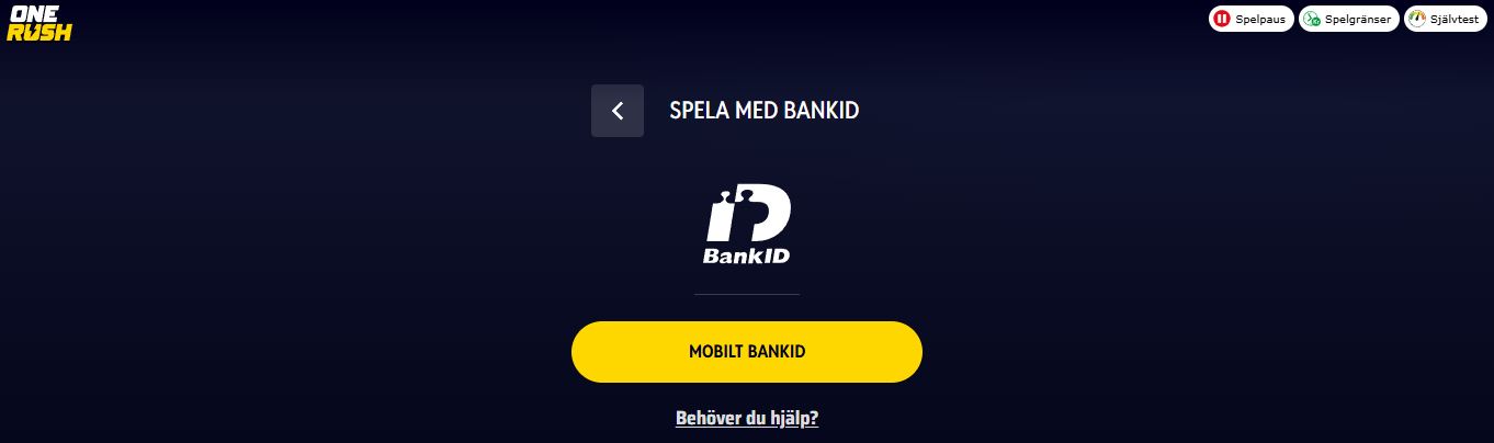 Verifiera kontot med BankID